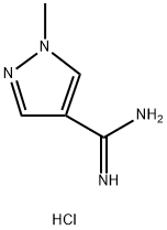 1-甲基-1H-吡唑-4-甲脒盐酸 结构式