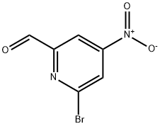 6-Bromo-4-nitro-pyridine-2-carbaldehyde 结构式