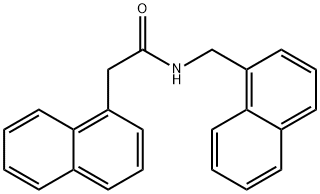 2-naphthalen-1-yl-N-(naphthalen-1-ylmethyl)acetamide 结构式