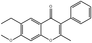 6-ethyl-7-methoxy-2-methyl-3-phenylchromen-4-one 结构式