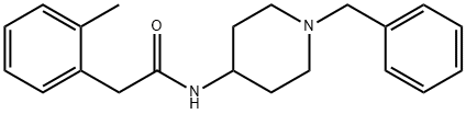 N-(1-benzylpiperidin-4-yl)-2-(2-methylphenyl)acetamide 结构式