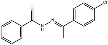 N-[(E)-1-(4-chlorophenyl)ethylideneamino]benzamide 结构式