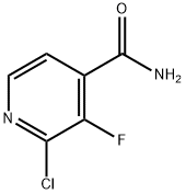 2-氯-3-氟吡啶-4-甲酰胺 结构式