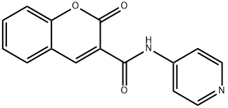 2-oxo-N-pyridin-4-ylchromene-3-carboxamide 结构式