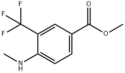 4-Methylamino-3-trifluoromethyl-benzoic acid methyl ester 结构式