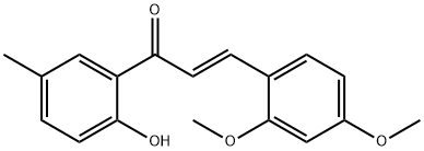 2'-羟基-5'-甲基-2,4-二甲氧基查尔酮 结构式