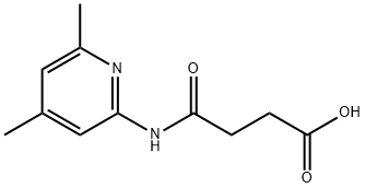 4-[(4,6-dimethylpyridin-1-ium-2-yl)amino]-4-oxobutanoate 结构式