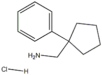 (1-phenylcyclopentyl)methanamine hydrochloride 结构式