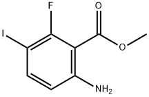 6-Amino-2-fluoro-3-iodo-benzoic acid methyl ester 结构式