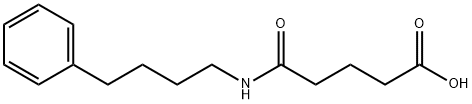 5-oxo-5-(4-phenylbutylamino)pentanoic acid 结构式