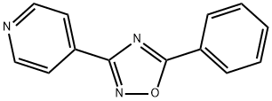 5-phenyl-3-pyridin-4-yl-1,2,4-oxadiazole 结构式