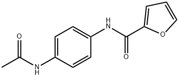 N-(4-acetamidophenyl)furan-2-carboxamide 结构式