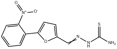 [(E)-[5-(2-nitrophenyl)furan-2-yl]methylideneamino]thiourea 结构式