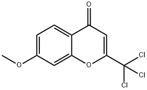 7-methoxy-2-(trichloromethyl)chromen-4-one 结构式