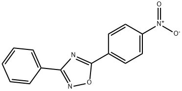 5-(4-nitrophenyl)-3-phenyl-1,2,4-oxadiazole 结构式