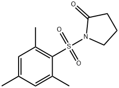 1-(均三甲苯基磺酰基)吡咯烷-2-酮 结构式