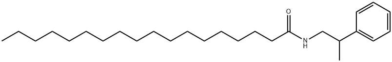 N-(2-phenylpropyl)octadecanamide 结构式