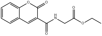 ethyl 2-[(2-oxochromene-3-carbonyl)amino]acetate 结构式