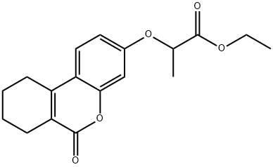 ethyl 2-[(6-oxo-7,8,9,10-tetrahydrobenzo[c]chromen-3-yl)oxy]propanoate 结构式