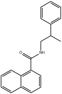 N-(2-phenylpropyl)naphthalene-1-carboxamide 结构式