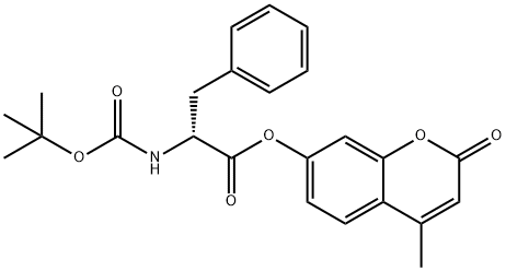 (4-methyl-2-oxochromen-7-yl) (2R)-2-[(2-methylpropan-2-yl)oxycarbonylamino]-3-phenylpropanoate 结构式