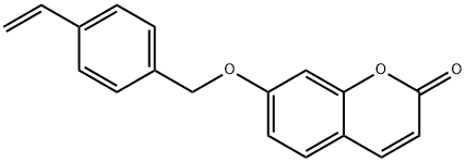 7-[(4-ethenylphenyl)methoxy]chromen-2-one 结构式