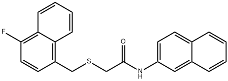 2-[(4-fluoronaphthalen-1-yl)methylsulfanyl]-N-naphthalen-2-ylacetamide 结构式