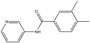 3,4-dimethyl-N-pyridin-3-ylbenzamide 结构式