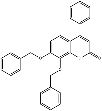 4-phenyl-7,8-bis(phenylmethoxy)chromen-2-one 结构式