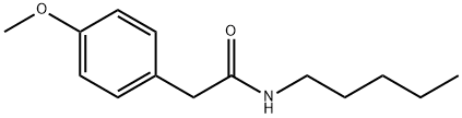 2-(4-methoxyphenyl)-N-pentylacetamide 结构式