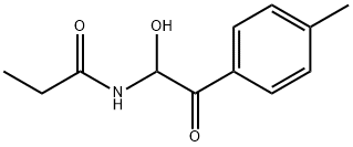N-(1-羟基-2-氧代-2-(对甲苯基)乙基)丙酰胺 结构式