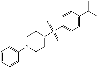 1-phenyl-4-(4-propan-2-ylphenyl)sulfonylpiperazine 结构式