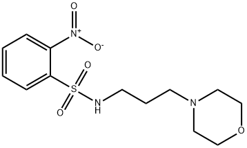 N-(3-morpholin-4-ylpropyl)-2-nitrobenzenesulfonamide 结构式