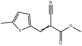 methyl (Z)-2-cyano-3-(5-methylthiophen-2-yl)prop-2-enoate 结构式