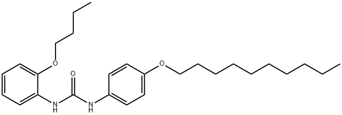 1-(2-butoxyphenyl)-3-(4-decoxyphenyl)urea 结构式