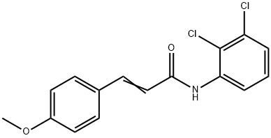 (E)-N-(2,3-dichlorophenyl)-3-(4-methoxyphenyl)prop-2-enamide 结构式