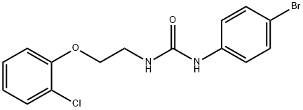 1-(4-bromophenyl)-3-[2-(2-chlorophenoxy)ethyl]urea 结构式