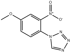 1-(4-methoxy-2-nitrophenyl)tetrazole 结构式