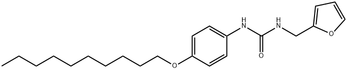 1-(4-decoxyphenyl)-3-(furan-2-ylmethyl)urea 结构式