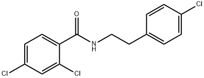 2,4-dichloro-N-[2-(4-chlorophenyl)ethyl]benzamide 结构式