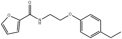 N-[2-(4-ethylphenoxy)ethyl]furan-2-carboxamide 结构式