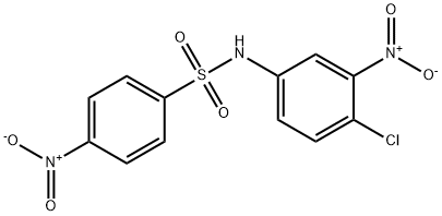 N-(4-chloro-3-nitrophenyl)-4-nitrobenzenesulfonamide 结构式