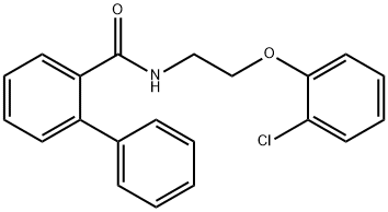 N-[2-(2-chlorophenoxy)ethyl]-2-phenylbenzamide 结构式