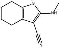 2-(甲氨基)-4,5,6,7-四氢-1-苯并噻吩-3-腈 结构式