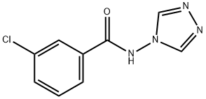 3-chloro-N-(1,2,4-triazol-4-yl)benzamide 结构式