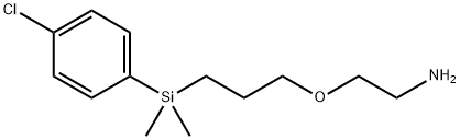 2-[3-[(4-chlorophenyl)-dimethylsilyl]propoxy]ethanamine 结构式