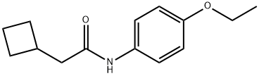 2-cyclobutyl-N-(4-ethoxyphenyl)acetamide 结构式