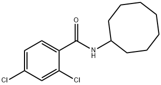 2,4-dichloro-N-cyclooctylbenzamide 结构式