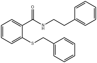 2-benzylsulfanyl-N-(2-phenylethyl)benzamide 结构式