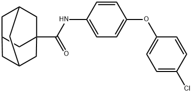 N-[4-(4-chlorophenoxy)phenyl]adamantane-1-carboxamide 结构式